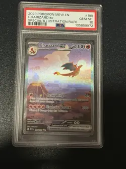 PSA 10 Charizard ex 2023 Pokemon MEW EN 151 Special Illustration Rare SIR #199 - Image 5