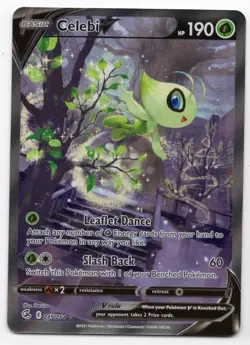 Pokemon TCG: Fusion Strike *Foil* Celebi V (245/264) Alternate Full Art - Image 1