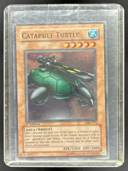2002 Yu-Gi-Oh Metal Raiders 1st Edition Catapult Turtle #MRD-075 - Image 1