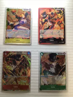 One Piece CCG Sabo Lot Of 4 - Image 1