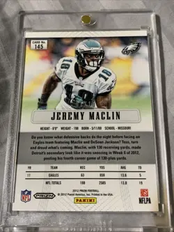 2012 Panini Prizm Football Jeremy Maclin Gold Refractor 1/10!! Rare EAGLES - Image 2
