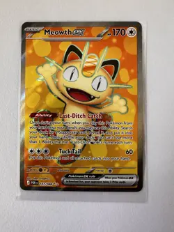 Pokemon TCG - Perfect Order - Meowth ex Full Art Ultra Rare 107/088 - Mint - Image 1