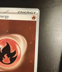 Pokemon Basic Fire Energy ~5 SWIRLS~ Cosmic Holo Foil Pokemon English 151 - Image 3