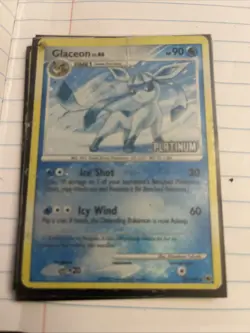 Glaceon 20/100 Platinum Stamped Reverse Holo Rare Pokemon Card Near Mint - Image 1