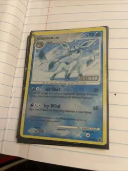 Glaceon 20/100 Platinum Stamped Reverse Holo Rare Pokemon Card Near Mint - Image 3