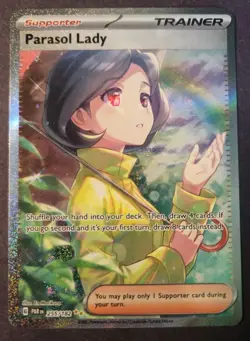 Parasol Lady Paradox Rift 255/182 Special Illustration Rare Pokemon Card NM - Image 1