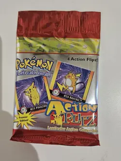 1 Pack of Pokemon Action Flipz Cards PREMIER EDITION 1999 Sealed! - Image 5
