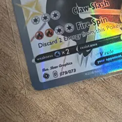 Pokemon TCG Charizard v Champions Path Shiny Holo Card 079/073 Secret Rare - Image 2