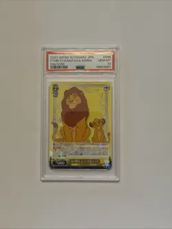 Weiss Schwarz Disney100 Card Japanese Dds/S104-006 R Mufasa & Simba Psa 10 - Image 1