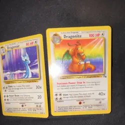 Pokemon TCG Base Set Lot - Dratini, Dragonair, Dragonite 3 Cards - Image 3