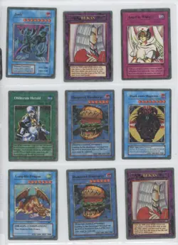 9 Card Yu-gi-oh Yugioh Lot Hungered Hamburger Black Cows Magician Juely and More - Image 1
