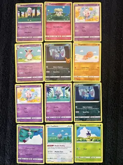 Lot1⃣: Asako Ito Pokemon Card Lot (12 Cards) | Soft Art Style Collection Cute! - Image 1