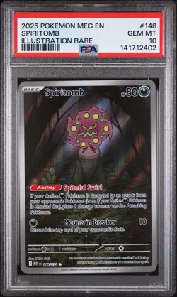 SPIRITOMB #148 PSA 10 • 2025 POKEMON MEG EN-MEGA EVOLUTION ILLUSTRATION RARE - Image 3