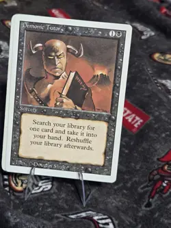 Demonic Tutor Revised Edition Regular x4 Playset Great shape Nm-Lp - Image 4