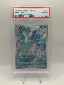 POKEMON ARTICUNO JOURNEY TOGETHER ILLUSTRATION RARE 161 PSA 10 GEM MINT INVEST - Image 1