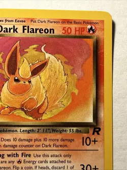 Dark Flareon 35/82 1st Edition Team Rocket Set Pokemon TCG Vintage WOTC NM - Image 4