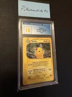 Pokemon Raichu Skyridge Holo #H25/H32 CGC 10 Pristine English TOP POP, Pop 11 - Image 3
