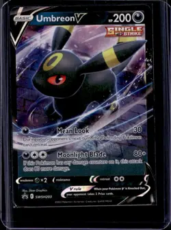 2022 Pokemon SWSH Black Star Promos Umbreon V #SWSH203 - Image 1