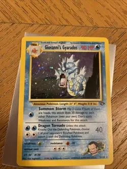Pokemon TCG Giovanni's Gyarados Holo 5/132 Gym Challenge NM - Image 1