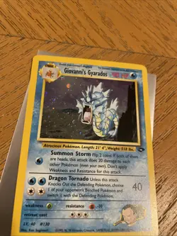 Pokemon TCG Giovanni's Gyarados Holo 5/132 Gym Challenge NM - Image 2