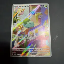 Pokemon Bulbasaur 143/142 SV07: Stellar Crown Illustration Rare Full Art Holo - Image 1
