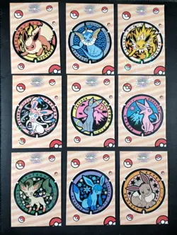 Pokemon Let's Go Eevee Database Peru Retro Coin Eeveelutions Set US STAR HOLO - Image 1