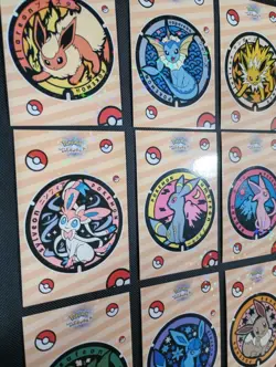 Pokemon Let's Go Eevee Database Peru Retro Coin Eeveelutions Set US STAR HOLO - Image 3