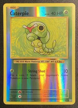 Caterpie Reverse Holo Common 3/108 Pokemon TCG XY Evolutions - NM Free Ship - Image 1