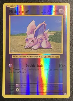 Nidoran Reverse Holo Common 43/108 Pokemon TCG XY Evolutions - NM Free Ship - Image 1