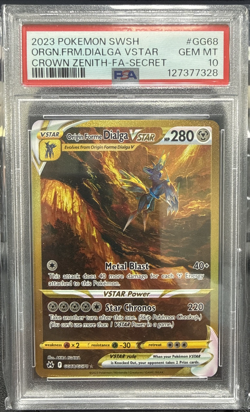 2023 Pokemon SWSH Crown Zenith Origin Forme Dialga VSTAR #GG68/GG70 PSA 10 - Image 1
