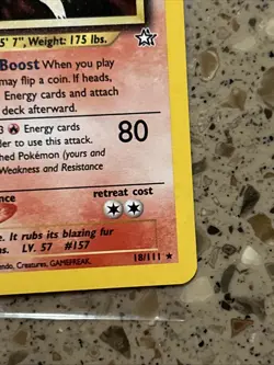 Pokemon Typhlosion Holo Neo Genesis 18/111 - Image 5