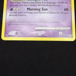2008 Espeon 18/100 Pokemon Majestic Dawn Regular Near Mint - Image 3