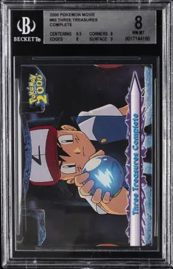 2000 POKEMON MOVIE #60 THREE TREASURES COMPLETE BGS 8 - Image 1