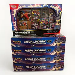 *NEW* Pokemon TCG Mega Lucario ex Premium Figure Collection Box *SEALED IN HAND* - Image 1