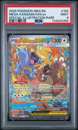 2025 POKEMON MEGA EVOLUTION SPECIAL ILLUSTRATION RARE MEGA KANGASKHAN EX PSA 9 - Image 1