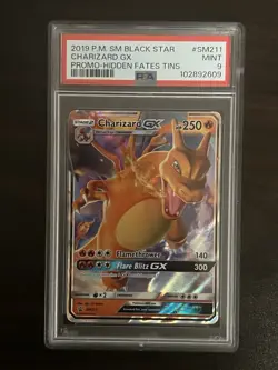 Pokemon 2019 Charizard Gx PSA 9 Mint Hidden Fates Promo #SM211 - Image 1