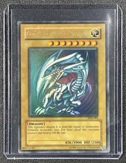 BLUE-EYES WHITE DRAGON 2002 SDK YU-GI-OH! CARD - Image 1