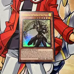 *** DARK MAGICIAN THE MAGICIAN OF BLACK MAGIC *** ULTRA RARE INFO-EN006 YUGIOH! - Image 1