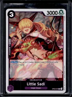 2022 One Piece Paramount War Little Sadi Rare #OP02-073 - Image 1