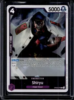 2022 One Piece Paramount War Shiryu Rare #OP02-076 - Image 1