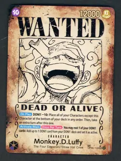 One Piece TCG OP05-119 Monkey.D.Luffy Wanted Poster Secret Rare Foil - Image 1