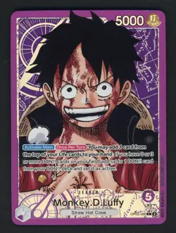 One Piece TCG OP05-060 Monkey.D.Luffy Leader Foil Awakening Of The New Era - Image 1