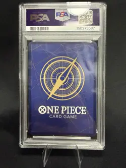 One Piece CCG Ace & Sabo & Luffy OP13-007 Super Rare Foil PSA 10 - Image 2