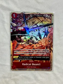 One Piece TCG Best Selection Vol. 1 Radical Beam OP01-029 (SEALED) - Image 1