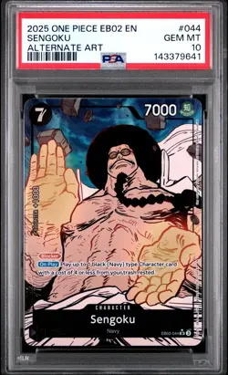2025 ONE PIECE EB02-ANIME 25TH COLLECTION ALTERNATE ART SENGOKU PSA 10 - Image 1