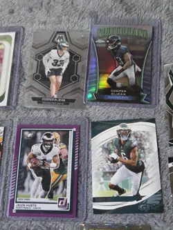 Panini Philadelphia Eagles Rookie 14 Card Lot 2024-25 Hurts DeJean Smith Jackson - Image 4