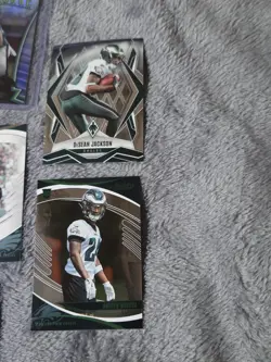 Panini Philadelphia Eagles Rookie 14 Card Lot 2024-25 Hurts DeJean Smith Jackson - Image 5