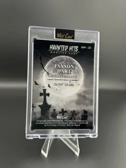 2024 Wild Card Haunted Hits Monster Hunt - Jaxson Dart #HHF-JD Green /3 (RC) - Image 2