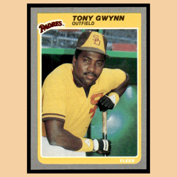Tony Gwynn #34 1985 Fleer San Diego Padres Baseball Card MLB NM - Image 1