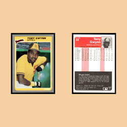 Tony Gwynn #34 1985 Fleer San Diego Padres Baseball Card MLB NM - Image 3